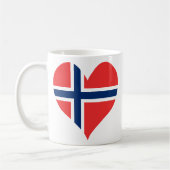 Noorse vlag Heart Koffiemok (Links)