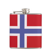 Noorse vlag heupfles (Voorkant)