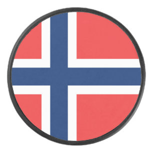 Noorse vlag hockey puck