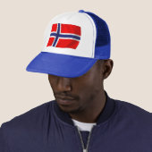 Noorse Vlag Hoed Trucker Pet (In situ)