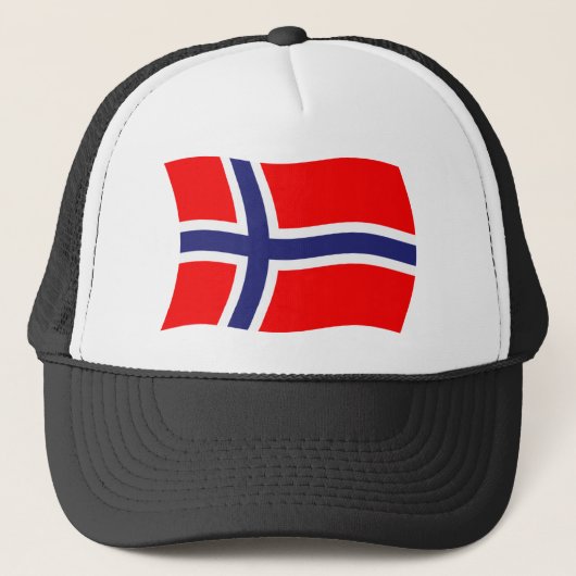 Noorse Vlag Hoed Trucker Pet (Voorkant)