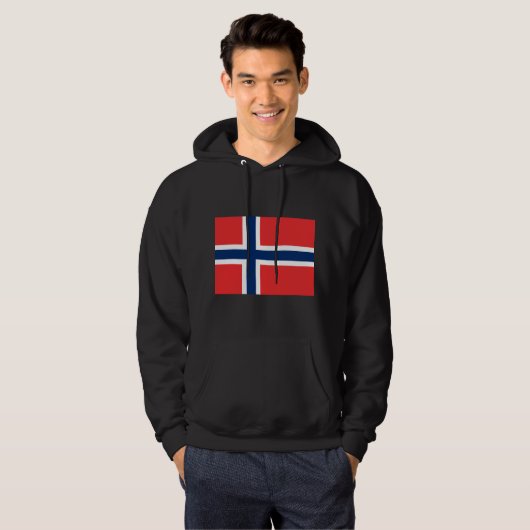 Noorse vlag hoodie (Voorkant volledig)