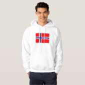 Noorse vlag hoodie (Voorkant volledig)