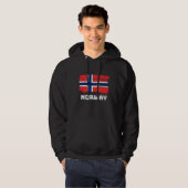 Noorse vlag hoodie (Voorkant volledig)