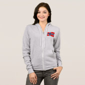 Noorse vlag hoodie (Voorkant volledig)