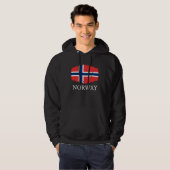 Noorse vlag hoodie (Voorkant volledig)