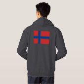 Noorse vlag hoodie (Achterkant volledig)