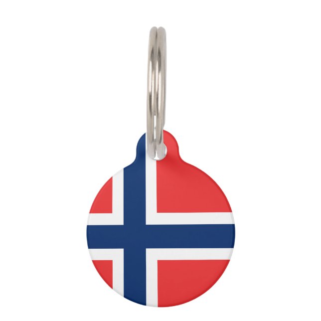 Noorse vlag huisdierpenning (Voorkant)