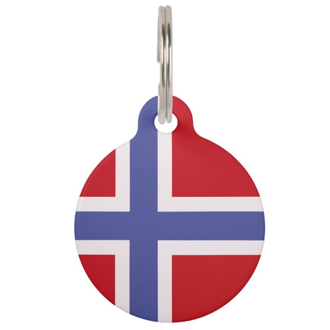 Noorse vlag huisdierpenning (Voorkant)