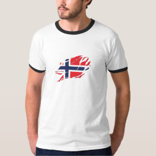 Noorse vlag in mij, Scandinavië in Klauw Mark T-shirt