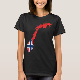 Noorse vlag in Noorwegen T-shirt