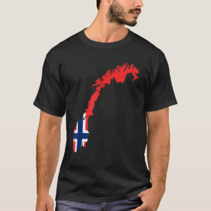 Noorse vlag in Noorwegen T-shirt