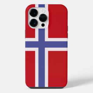 Noorse vlag iPhone 14 pro max hoesje