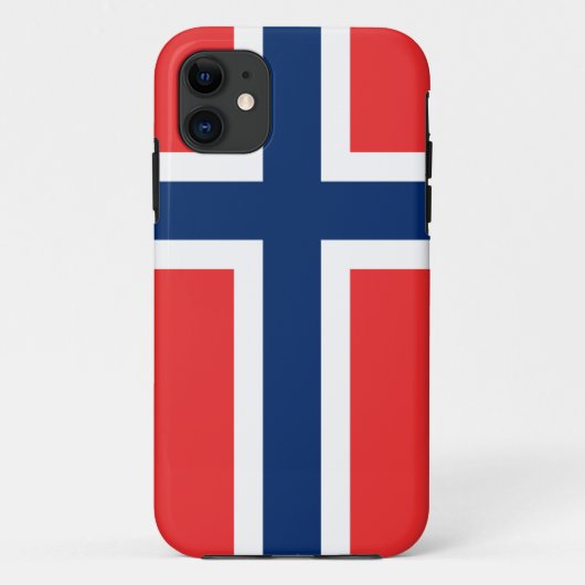 Noorse vlag iPhone hoesje | Noorwegen ontwerp (Achterkant)