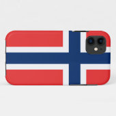 Noorse vlag iPhone hoesje | Noorwegen ontwerp (Achterkant (horizontaal))