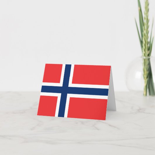 Noorse vlag kaart (Voorkant)