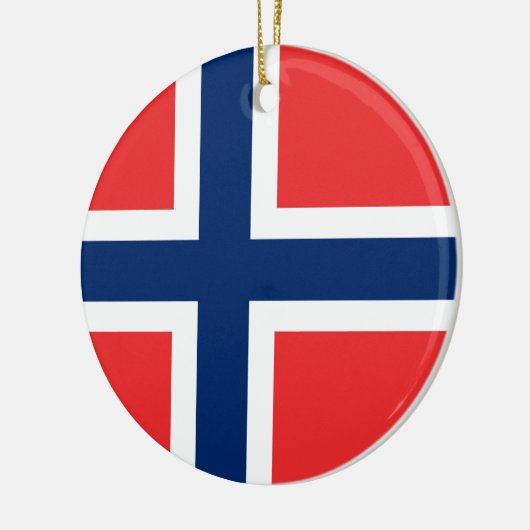 Noorse vlag keramisch ornament (Links)