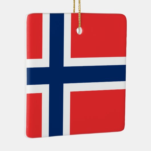 Noorse vlag keramisch ornament (Rechts)