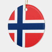 Noorse vlag keramisch ornament (Links)