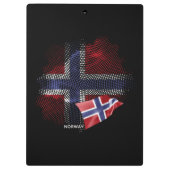 Noorse vlag klembord (Achterkant)