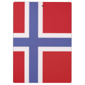 Noorse vlag klembord (Achterkant)