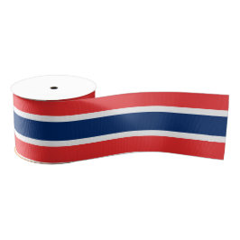 Noorse vlag kleuren lint, patriotten, Noorwegen Grosgrain Lint