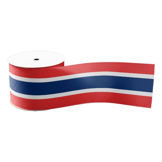 Noorse vlag kleuren lint, patriotten, Noorwegen Grosgrain Lint (Spoel)