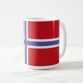 Noorse vlag koffiemok (Voorkant rechts)