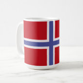 Noorse vlag koffiemok (Voorkant links)