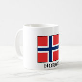 Noorse vlag koffiemok (Voorkant links)
