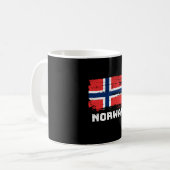 Noorse vlag koffiemok (Voorkant links)