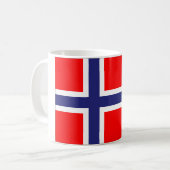 Noorse vlag koffiemok (Voorkant links)