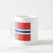 Noorse vlag koffiemok (Voorkant links)