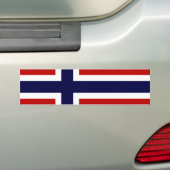 Noorse vlag - Kongeriket Norge - Norsk Flagg Bumpersticker (Op auto)