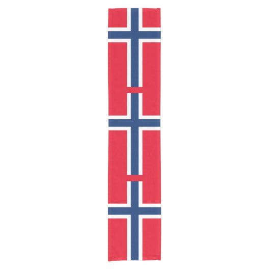 Noorse vlag korte tafelloper (Voorkant)