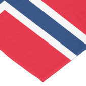 Noorse vlag korte tafelloper (Hoek)