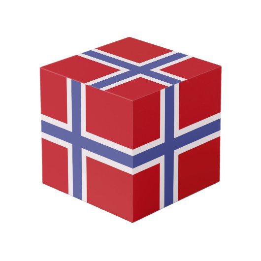 Noorse vlag kubus (Achter hoekig)