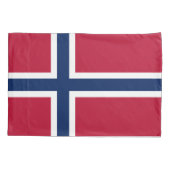 Noorse vlag kussensloop (Achterkant)