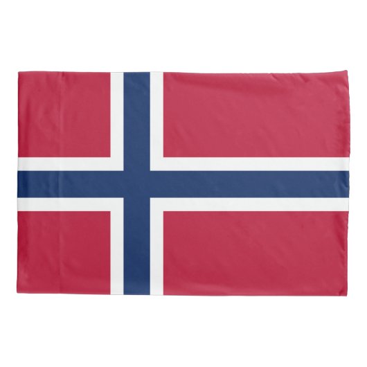 Noorse vlag kussensloop (Achterkant)