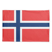Noorse vlag kussensloop (Achterkant)