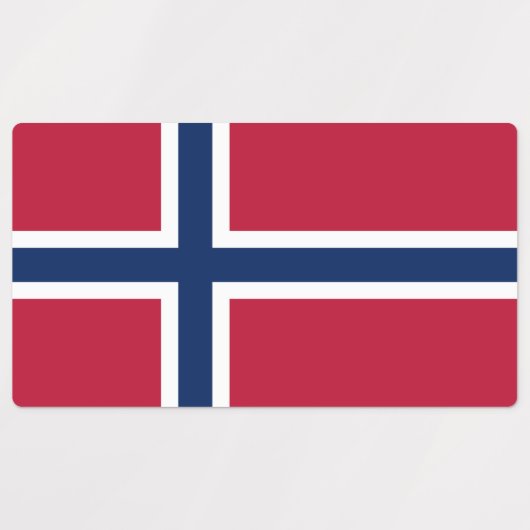 Noorse vlag labels (Design 1)