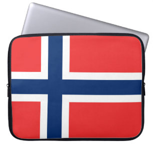 Noorse vlag laptop sleeve