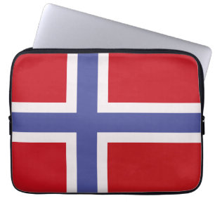Noorse vlag laptop sleeve