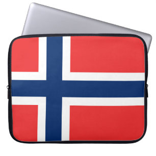 Noorse vlag laptop sleeve