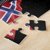 Noorse vlag legpuzzel (Zijkant)