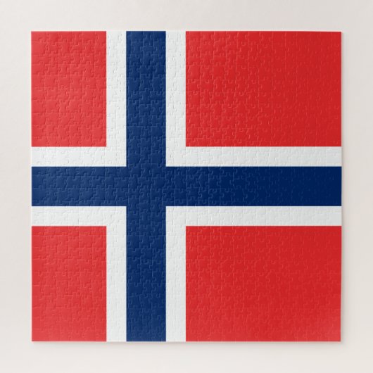 Noorse vlag legpuzzel (Verticaal)