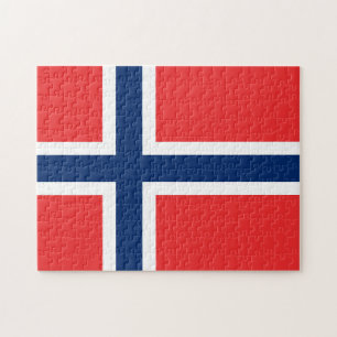 Noorse vlag legpuzzel