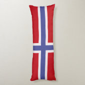 Noorse vlag lichaamskussen (Achterkant (Verticaal))