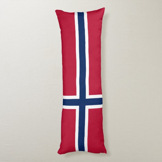 Noorse vlag lichaamskussen (Achterkant (Verticaal))