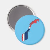 Noorse vlag magneet (Voorkant / Achterkant)